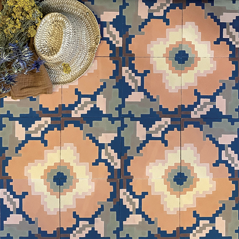 carrelage à fleurs, carrelage fleur, carrelage fleuri, carreaux de ciment, carreaux de ciment à fleurs, carreaux de ciment floral, carreau de ciment, carreau de ciment floral, sol à fleurs, motif floral, motif fleurs
