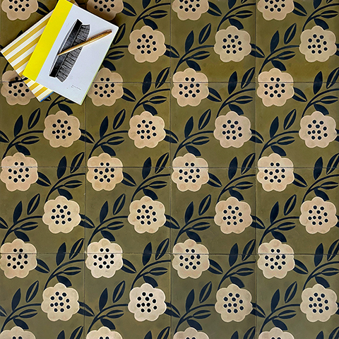 carrelage à fleurs, carrelage fleur, carrelage fleuri, carreaux de ciment, carreaux de ciment à fleurs, carreaux de ciment floral, carreau de ciment, carreau de ciment floral, sol à fleurs, motif floral, motif fleurs