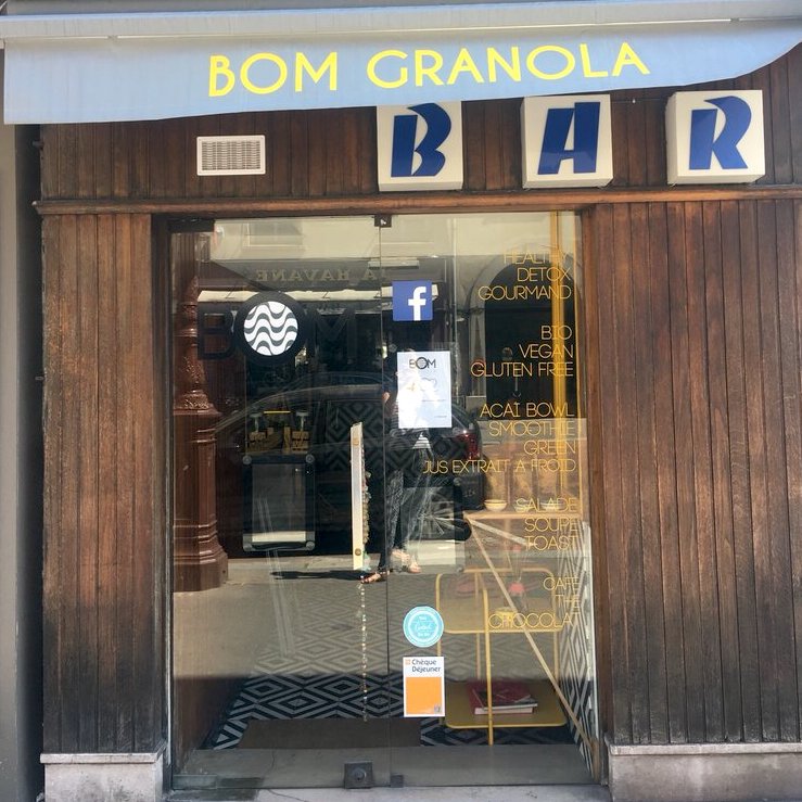 Bom Granola bar café patisserie salon de thé