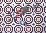 Maison Bahya cement tiles Circus pattern Red and Blue