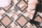 Maison Bahya cement tiles Justine Pink