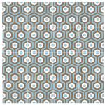 Modèle Lunatic - La Maison Bahya Promo : Carreaux associant les couleurs blanc / bleu / marron. Carrelage en stock. Disponibilité immédiate. Petit prix. Destockage. Carreaux de ciment 20x20cm