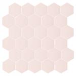 Carreaux de ciment hexagonaux teinte E9-rose poudré